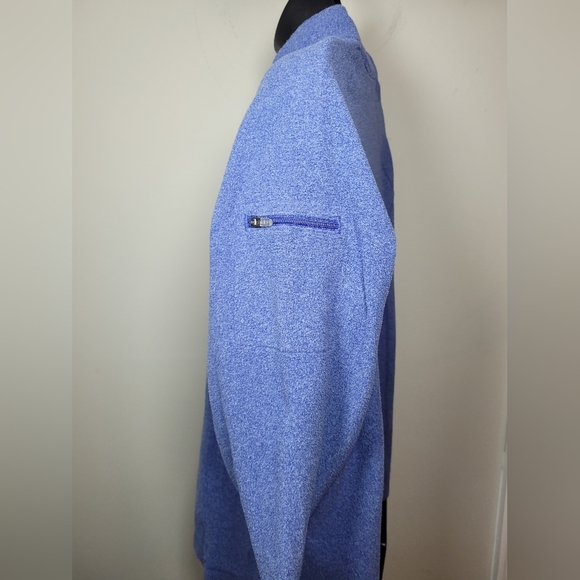 L.L. Bean Fleece Purple Quarter Zip Sweater sz M 247229 - Picture 2 of 10